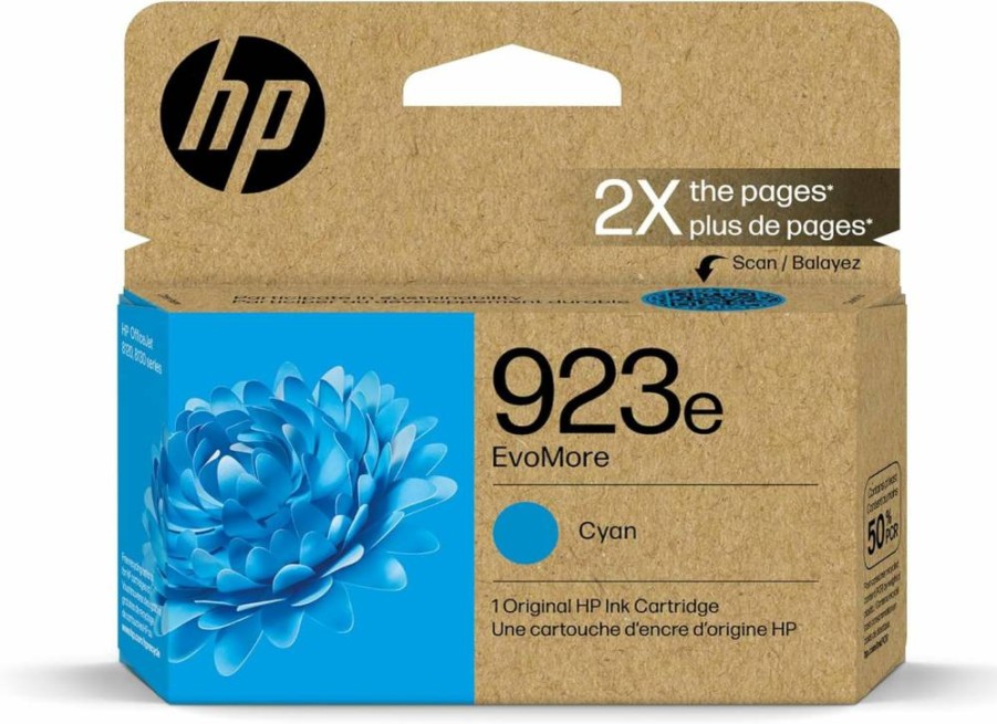 HP 923E Evomore High Yield Magenta Ink Cartridge – Compatible with OfficeJet 8120 & Pro 8130 Series | Carbon Neutral | 4K0T5LN | Genuine HP Printer Ink