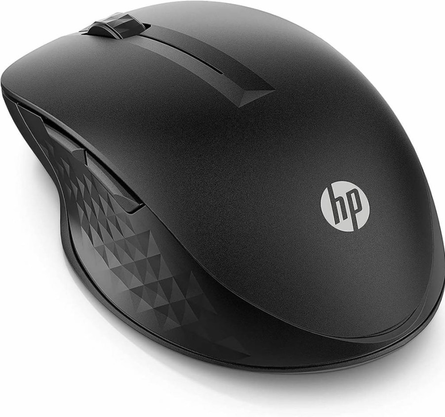 HP 430 Multi-Device Wireless Mouse (Black) - Bluetooth 5.2 & USB 2.4GHz, 4000 DPI, 4 Programmable Buttons, 2-Year Battery Life, Compatible with Windows/macOS/Chromebook