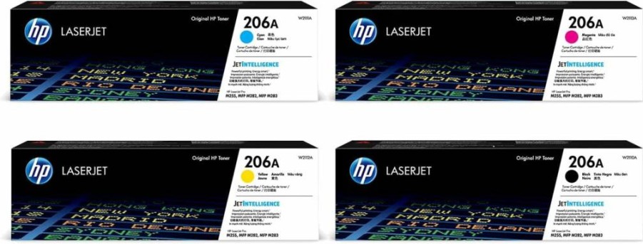 HP 206A Magenta Toner Cartridge (W2113A) - Compatible with HP Color LaserJet Pro M255, MFP M282, M283 Printers | Genuine HP Laser Printer Toner