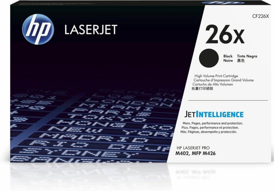 HP 26X Black High-Yield Toner Cartridge (CF226X) - Compatible with HP LaserJet Pro M402 & MFP M426 Series Printers