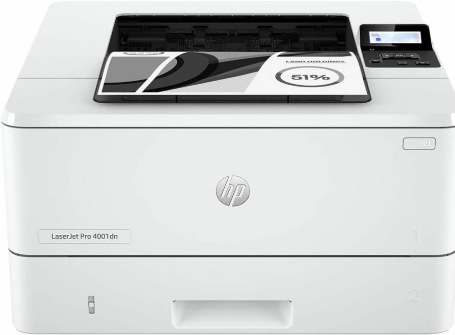 HP LaserJet Pro 4001DN Monochrome Laser Printer - 40ppm Fast Printing, Secure Ethernet/USB Connectivity, Mobile Printing, Easy Setup - Ideal for Small Offices