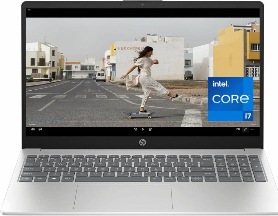 HP 15.6" Laptop Intel Core i7-13th Gen 16GB RAM 512GB SSD Windows 11 Home Silver (15-FD0099NR) Iris Xe Graphics