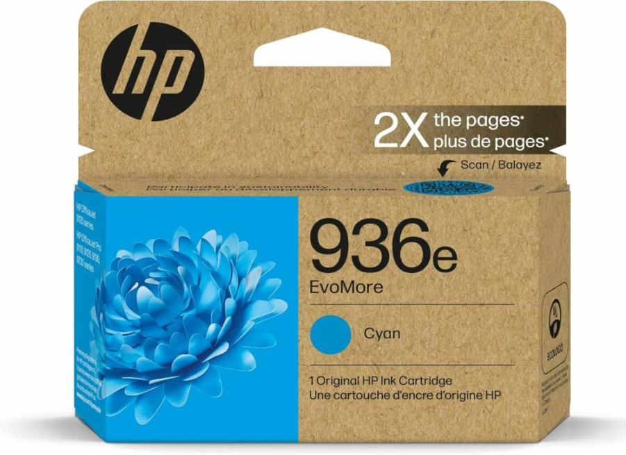 HP 936E High Yield Black Ink Cartridge | Compatible with OfficeJet Pro 9100, 9120, Wide Format 9700 Printers | Carbon Neutral | 4S6V6LN | Genuine HP Evomore Ink