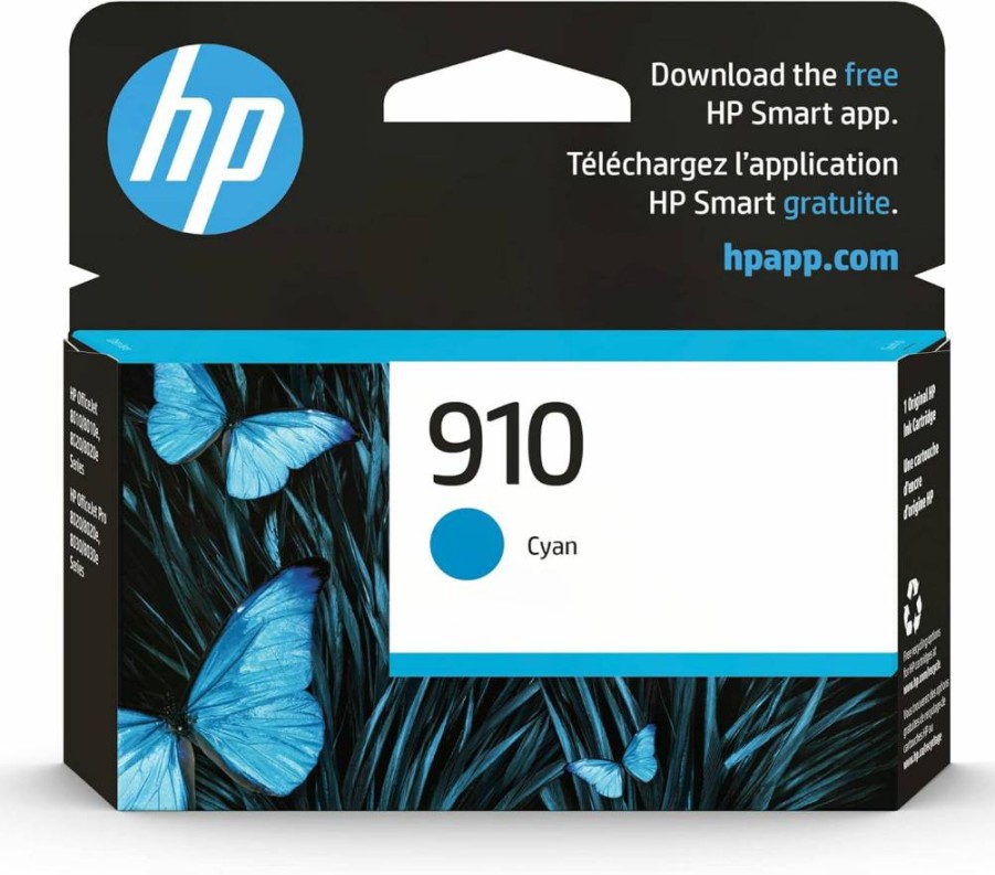 HP 910 Yellow Original Ink Cartridge for OfficeJet 8010 8020 Pro 8020 8030 Series | Compatible with Instant Ink | 3YL60AN High-Yield | Genuine HP Printer Supplies