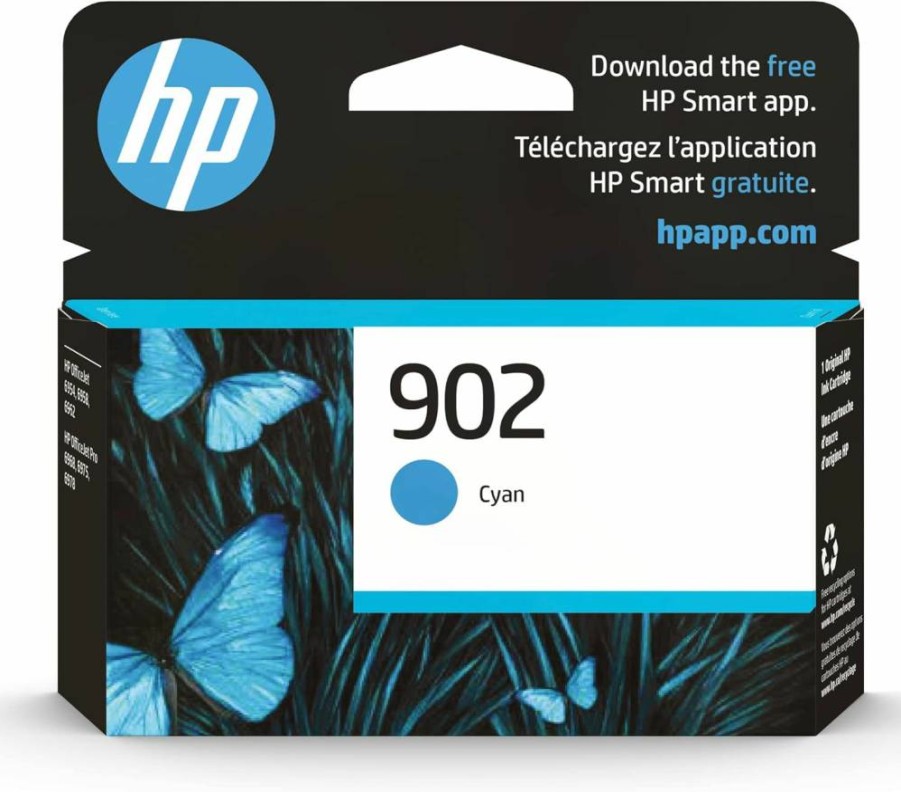 HP 902 Magenta Ink Cartridge T6L90AN - Compatible with HP OfficeJet 6950, 6960, Pro 6960, 6970 Series - Instant Ink Eligible - Genuine HP Printer Ink Replacement