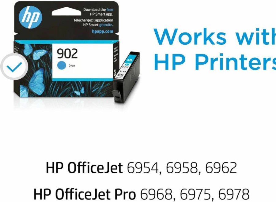 HP 902 Magenta Ink Cartridge T6L90AN - Compatible with HP OfficeJet 6950, 6960, Pro 6960, 6970 Series - Instant Ink Eligible - Genuine HP Printer Ink Replacement
