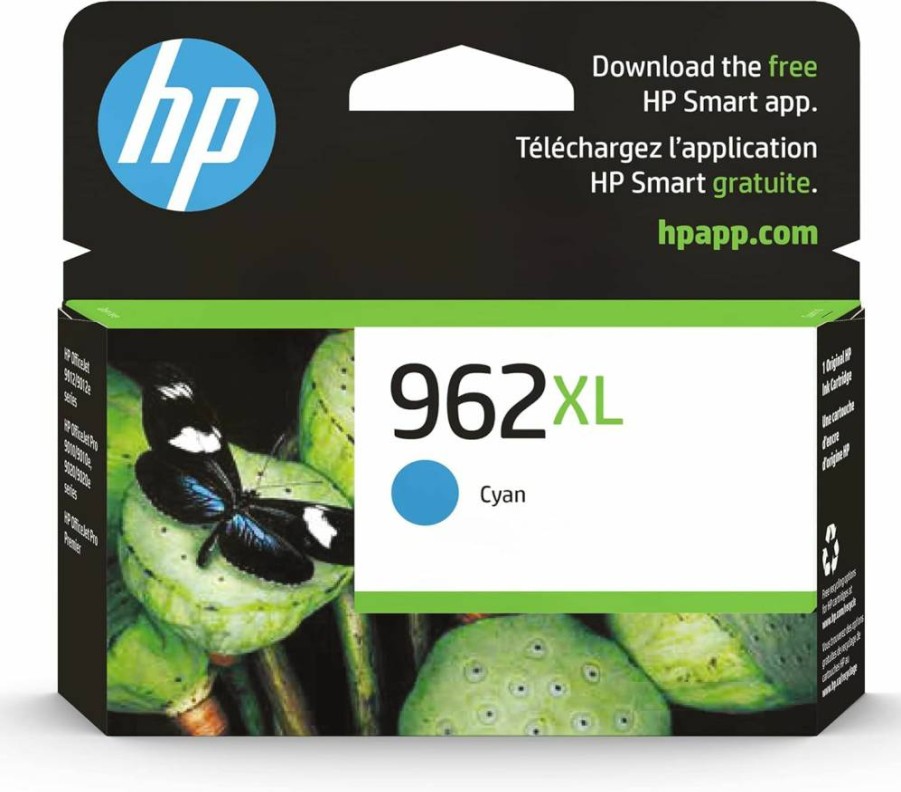 HP 962XL Yellow High-Yield Ink Cartridge | Compatible with HP OfficeJet Pro 9010, 9020 Series | Instant Ink Eligible | 3JA02AN | Genuine HP Ink